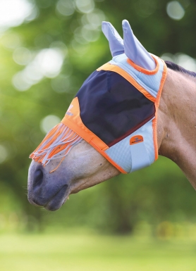 Shires Air Motion Fly Mask with Ears & Fringe